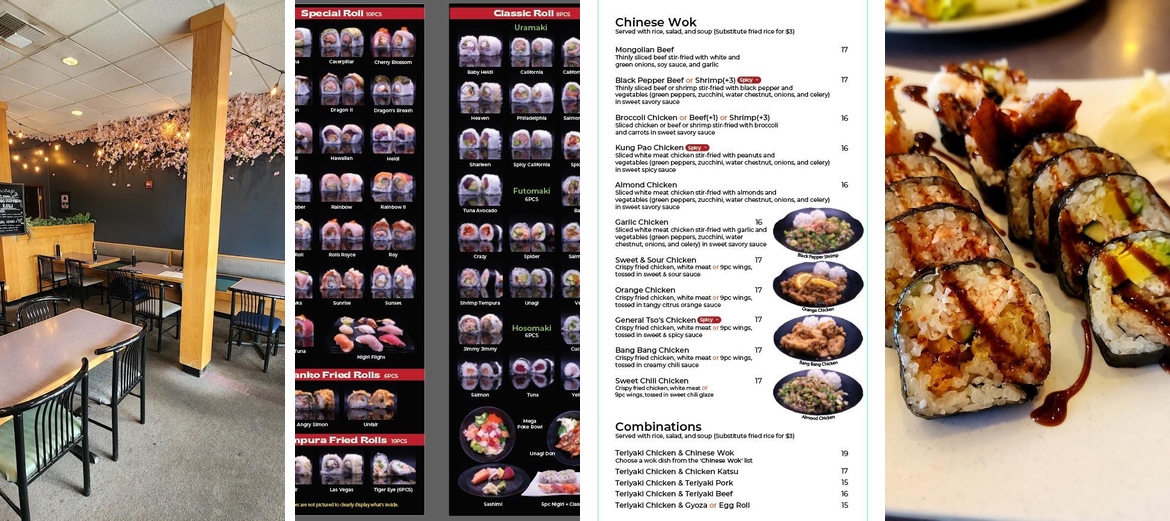 Haru Sushi Teriyaki & Wok Menu