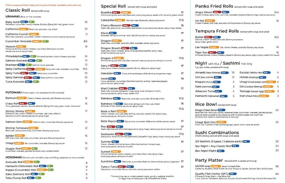 Haru Sushi Teriyaki & Wok Menu image 2